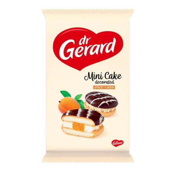 Dr. Gerard 165G Mini Cake Sponge Biscuit Sárgabarack Töltelék, Tejszín Krém