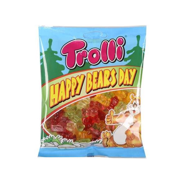 Trolli 100G Maci Happy Bears (maci formájú gyümölcsös gumicukor)