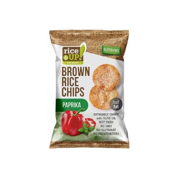 Rice Up 60G Brown Rice Chips Paprika