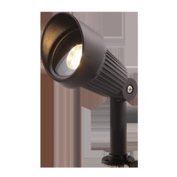   Garden Lights Focus, spotlámpa, aluminium - fekete LED MR16 3W meleg fehér