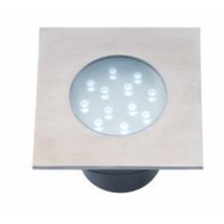   Garden Lights Hybra, süllyesztett lámpa, rozsdamentes, LED 2W fehér IP68