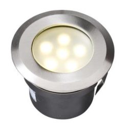   Garden Lights Sirius, süllyesztett lámpa, rozsdamentes, LED 1W meleg fehér IP68