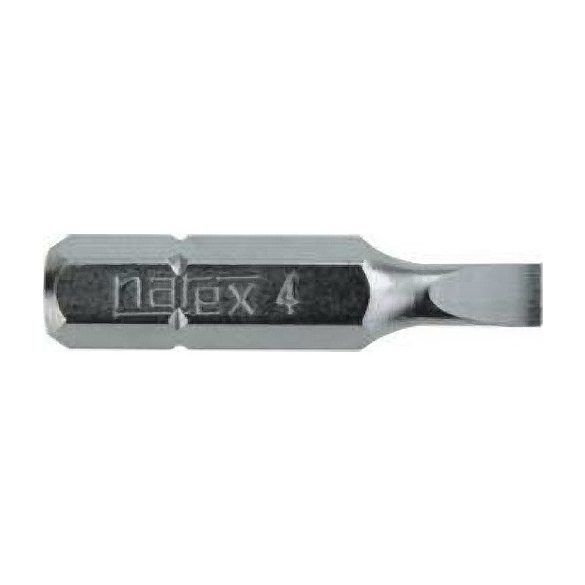 Narex 8071 02 bit, lapos, hegy 1/4", 5,0 / 30 mm