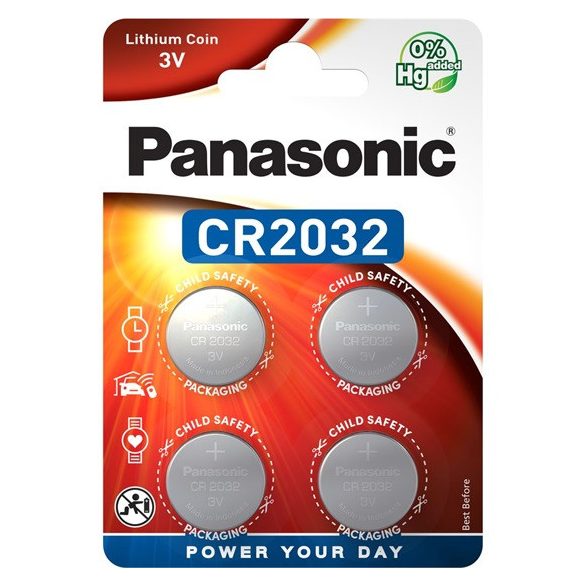 gombelem PANASONIC lítium CR2032L (4db) (6 db)