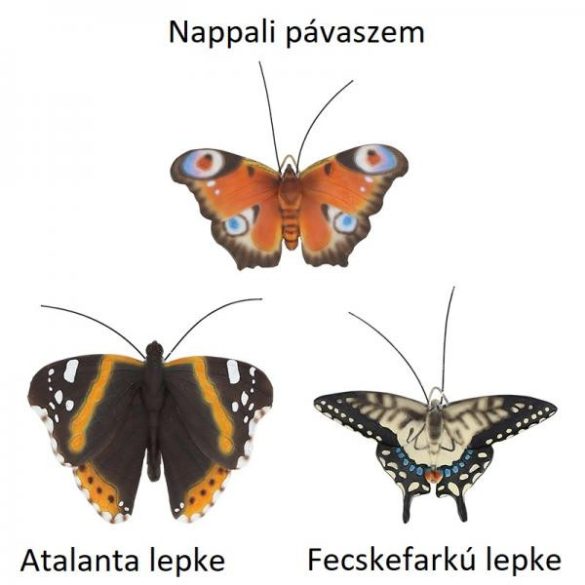 Felakasztható Lepke polyresin szobor dekoráció S, 3 féle 37000610