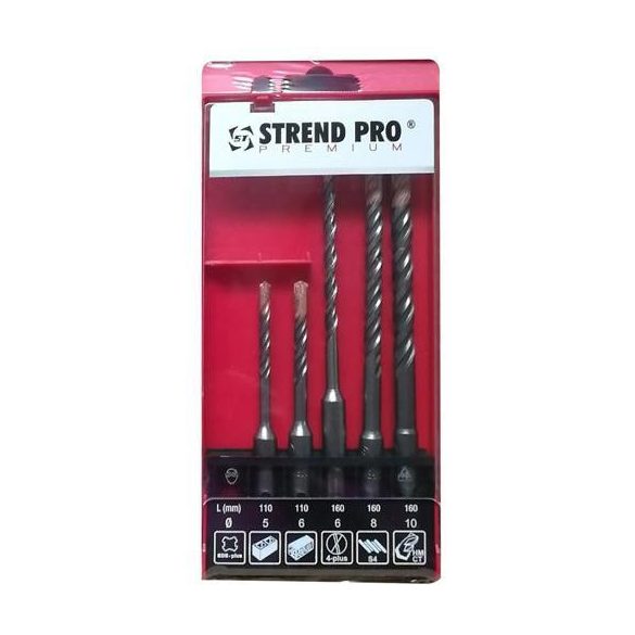 Set of drills SP PREMIUM SD051, 5-piece, in concrete, SDS +