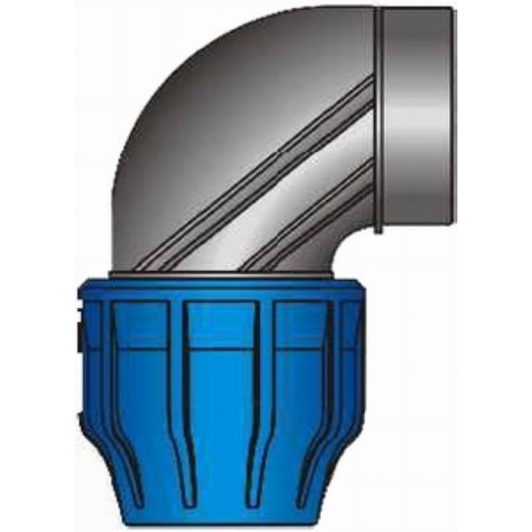 KPE könyök BM 50mm x 6/4"