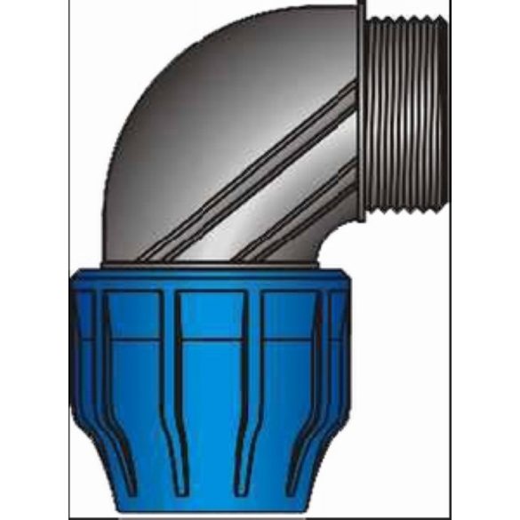 KPE könyök KM 32mm x 1"