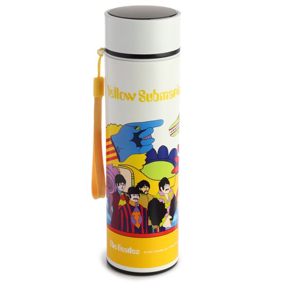 Thermo Kulacs, Digitális Hőmérővel 450ml - Sárga Tengeralattjáró Beatles