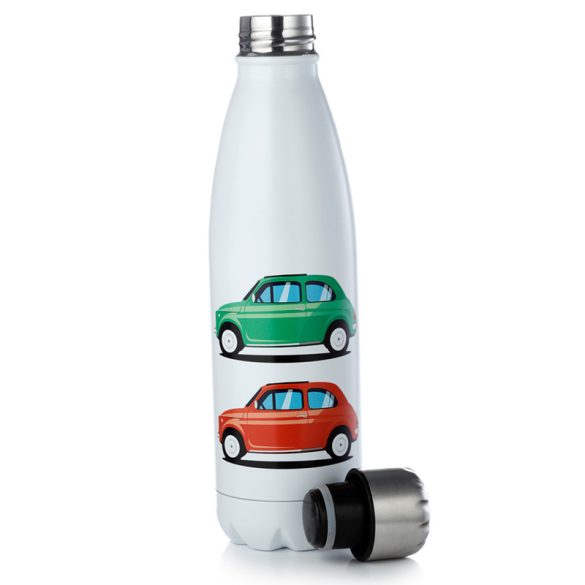 Thermo Kulacs 500ml, Fém - Retró Fiat 500