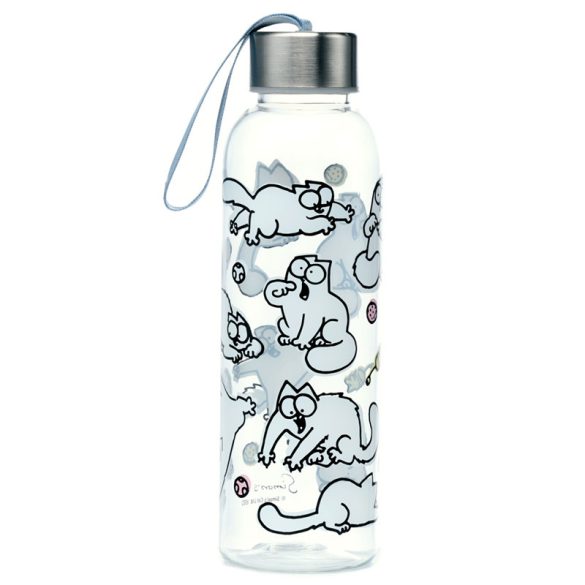 Kulacs 500ml, Ütésálló, Fém Kupakkal - Simon's Cat