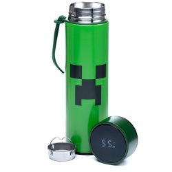   Thermo Kulacs, Digitális Hőmérővel 450ml - Minecraft Creeper