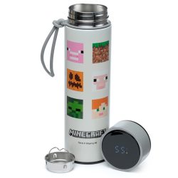   Thermo Kulacs, Digitális Hőmérővel 450ml - Minecraft Skinek