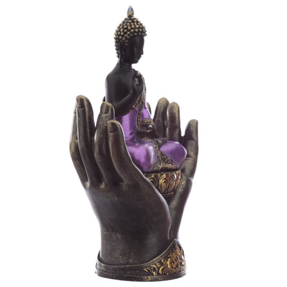 Thai Buddha - Lila és Fekete - Buddha a Kézben