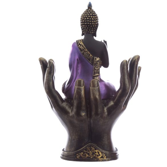 Thai Buddha - Lila és Fekete - Buddha a Kézben