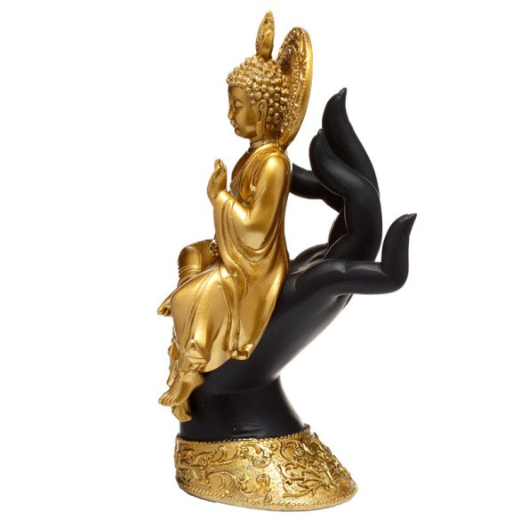 Thai Buddha - Arany - Kézen Ülő