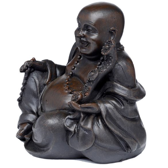 Keleti Béke - Csiszolt Fahatású - Szerencsehozó Buddha