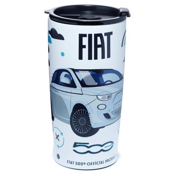 Thermo Bögre 500ml, Fém - Fiat 500 Elektromos