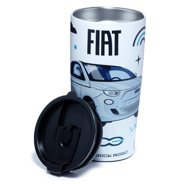 Thermo Bögre 500ml, Fém - Fiat 500 Elektromos