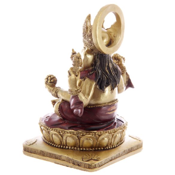 Arany és Piros Ganesh Szobor 14cm