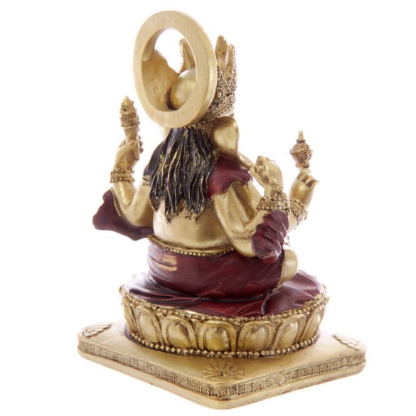 Arany és Piros Ganesh Szobor 14cm