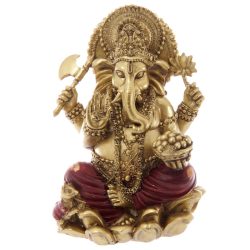 Arany és Piros Ganesh Szobor 16cm