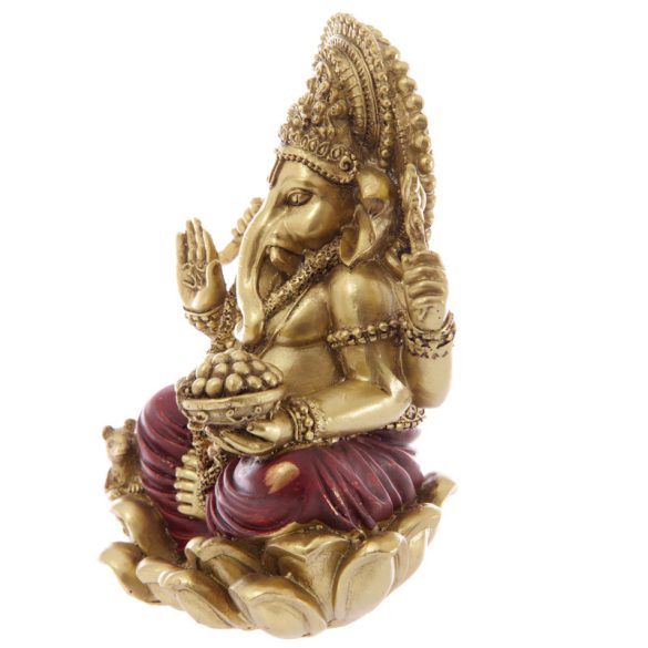 Arany és Piros Ganesh Szobor 16cm