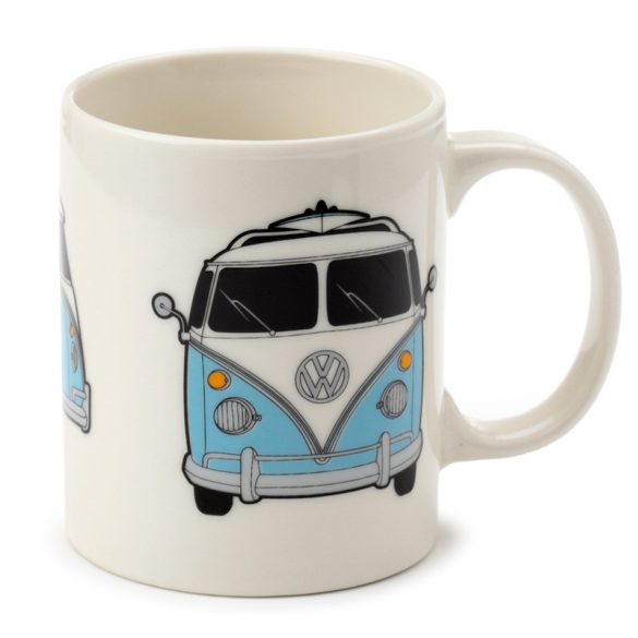 Bögre, Porcelán - Volkswagen Transporter VW T1 - Surf - Kék