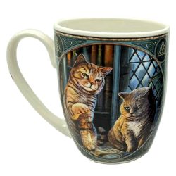   Bögre, Porcelán - Purrlock Holmes Cat - Nyomozó Macska - Lisa Parker