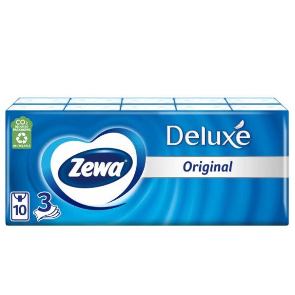 Zewa Delux paírzsebkendő 3r. 10x10db Normal