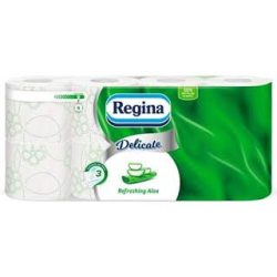 Regina toalettpapír Delicate aloe (zöld) 3r.16 tekercs